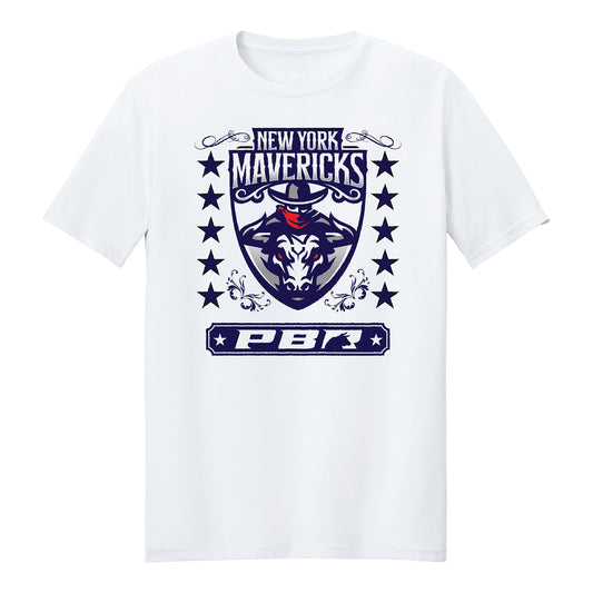 New York Mavericks Crest T-Shirt - White
