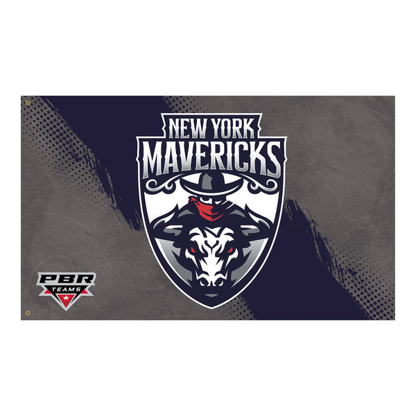 New York Mavericks 3' x 5' Team Flag - Front View