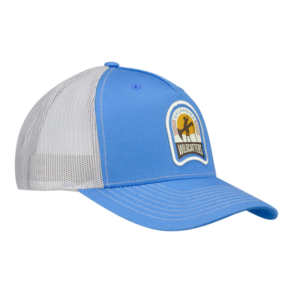 Oklahoma Wildcatters Snapback Trucker Hat - Angled Right Side View