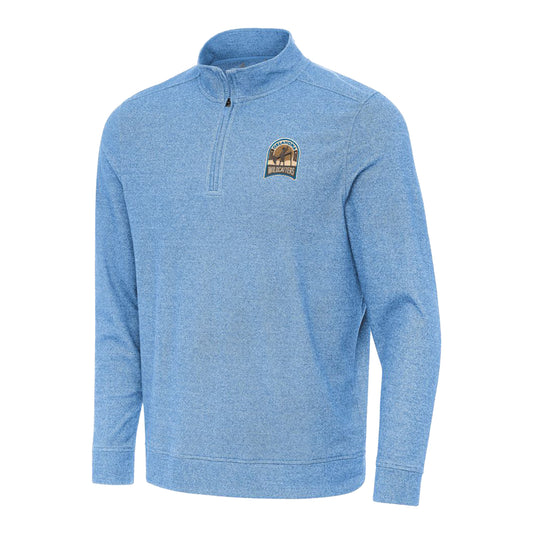 Oklahoma Wildcatters Subtle 1/4 Zip Pullover - Front View