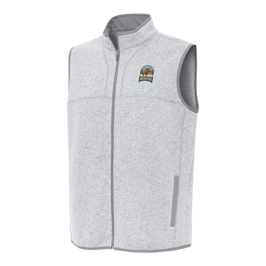 PBR x Antigua Oklahoma Wildcatters Fortune Vest - Light Grey Heather