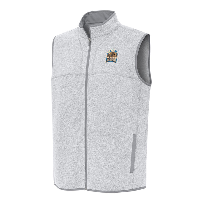 PBR x Antigua Oklahoma Wildcatters Fortune Vest - Light Grey