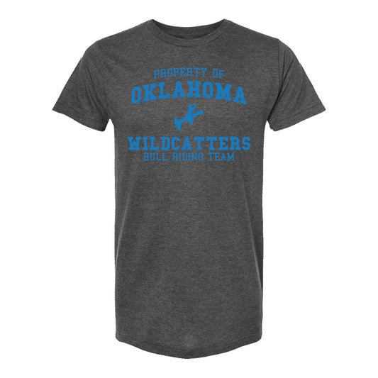Oklahoma Wildcatters Collegiate T-Shirt in Grey - Front View
