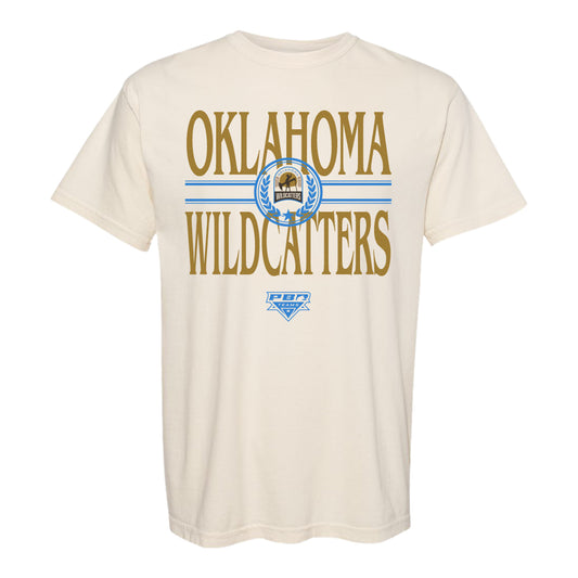 Oklahoma Wildcatters Logo Heavy Weight T-Shirt - Ivory