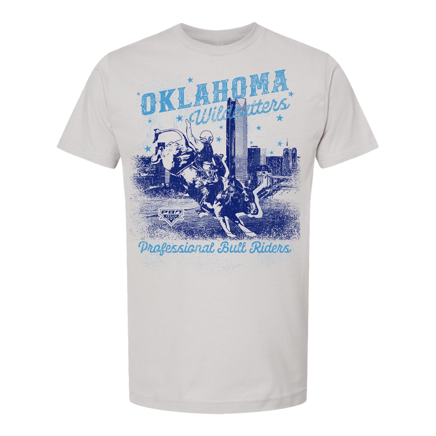Oklahoma Wildcatters OKC Skyline T-Shirt - Silver
