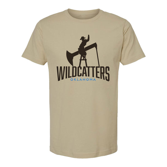 Oklahoma Wildcatters Logo T-Shirt - Sand