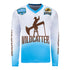 Oklahoma Wildcatters Personalized Jersey in White, Blue and Brown - Front View