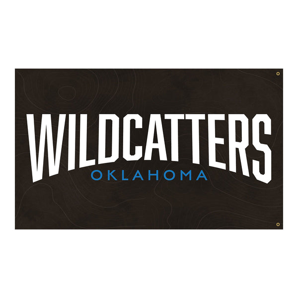 Oklahoma Wildcatters 3' x 5' Team Flag - Back View