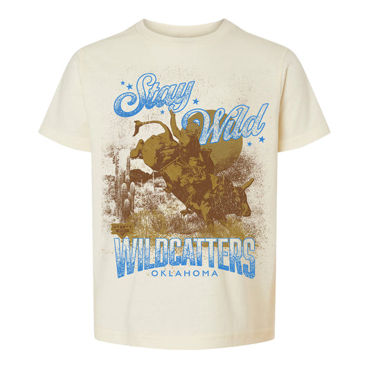 Youth PBR Wildcatters "Stay Wild" T-Shirt - Ivory