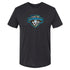 Carolina Cowboys T-Shirt in Black - Front View