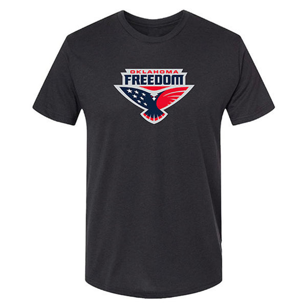Oklahoma Freedom T-Shirt in Black - Front View