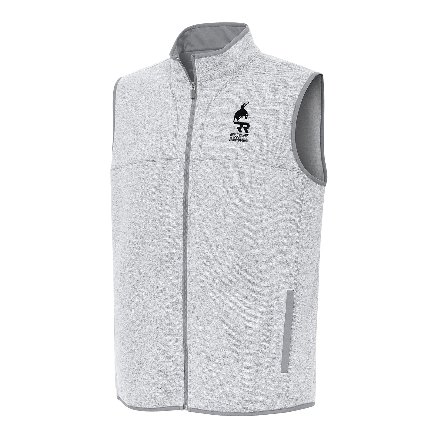 PBR x Antigua Arizona Ridge Riders Fortune Vest - Light Grey Heather