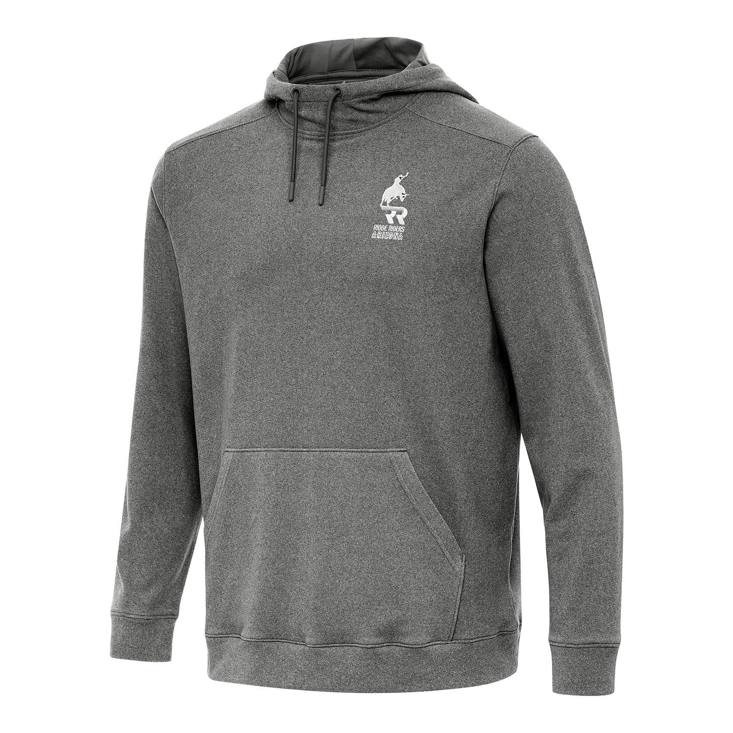 PBR x Antigua Arizona Ridge Riders Cloud Pullover Hoodie - Light Heather Black