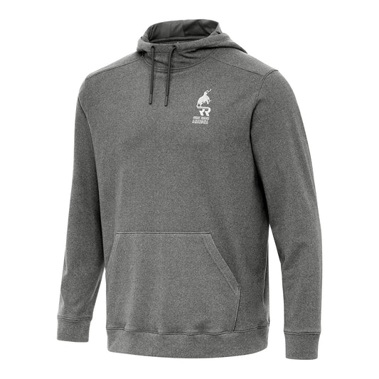 PBR x Antigua Arizona Ridge Riders Cloud Pullover Hoodie - Light Heather Black
