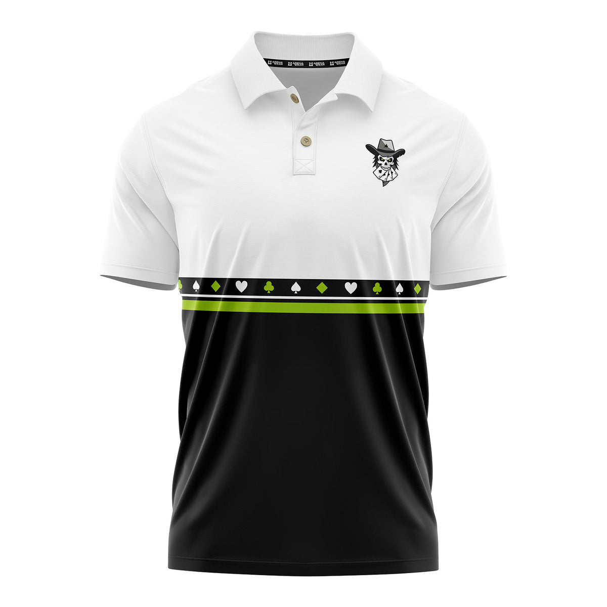 Austin Gamblers Royal Flush Polo - White