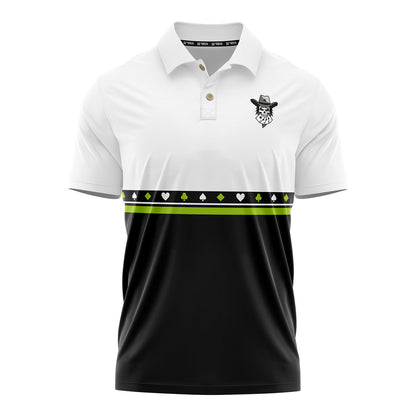 Austin Gamblers Royal Flush Polo - White