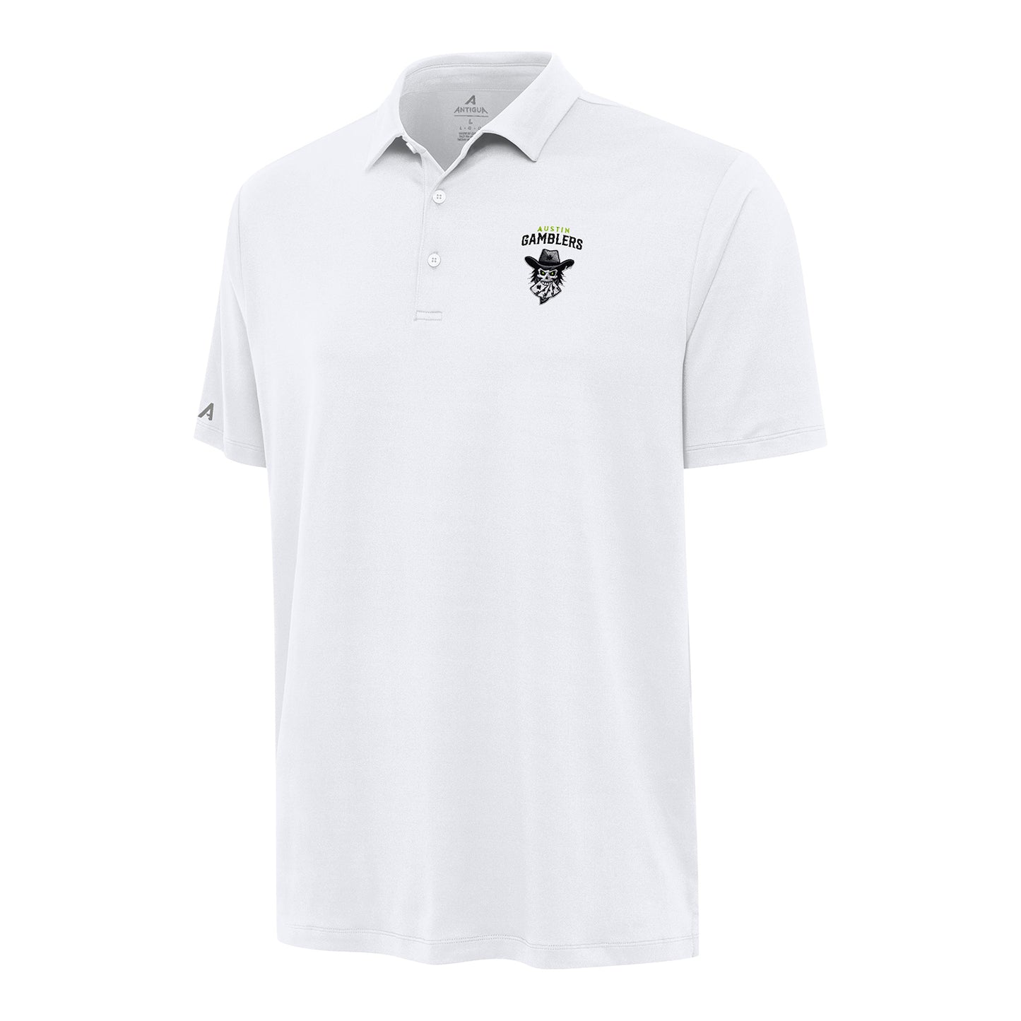 PBR x Antigua Austin Gamblers Reprocess Polo - White