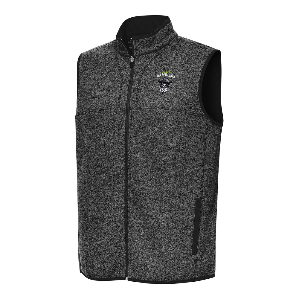 PBR x Antigua Austin Gamblers Fortune Vest - Black Heather
