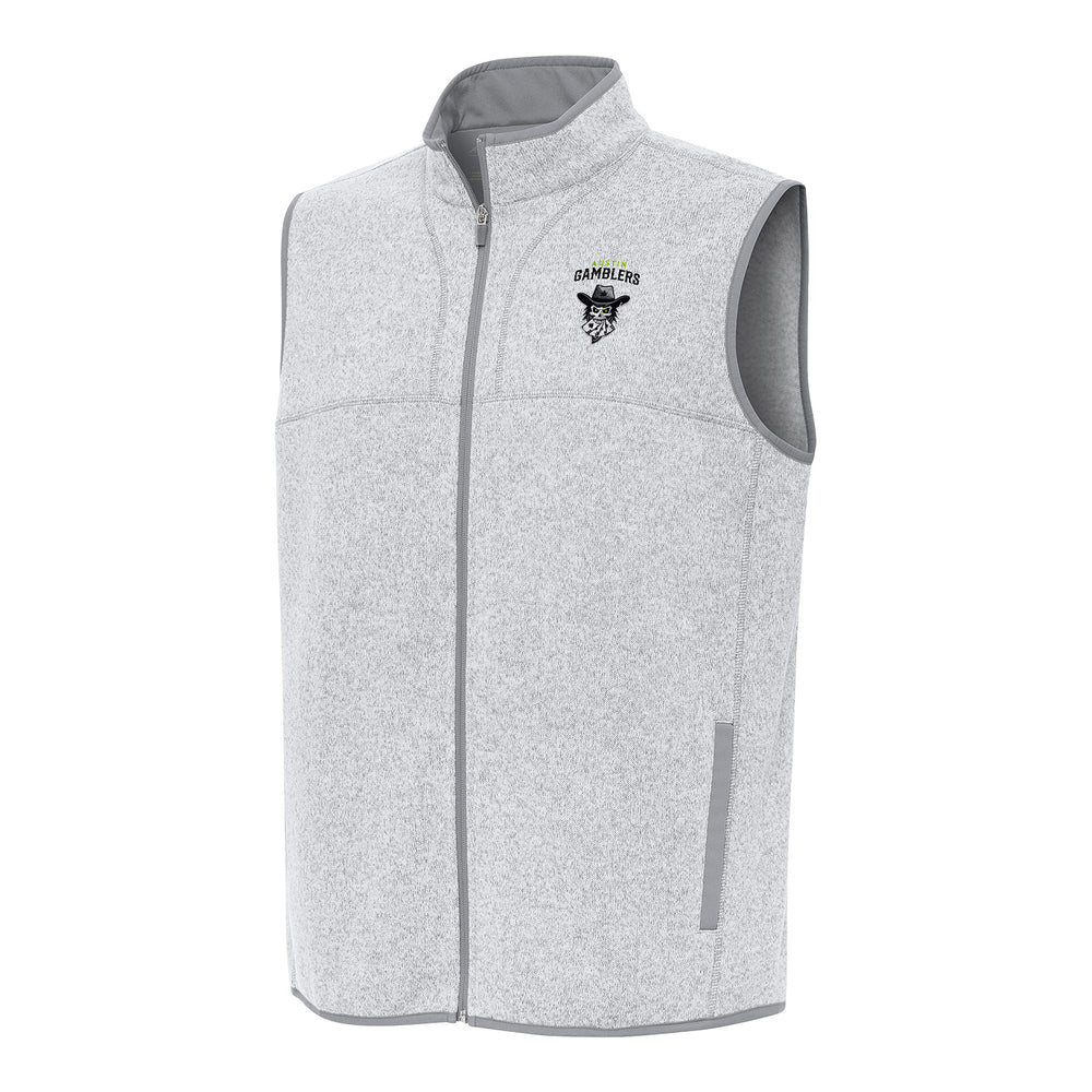 PBR x Antigua Austin Gamblers Fortune Vest - Light Grey Heather