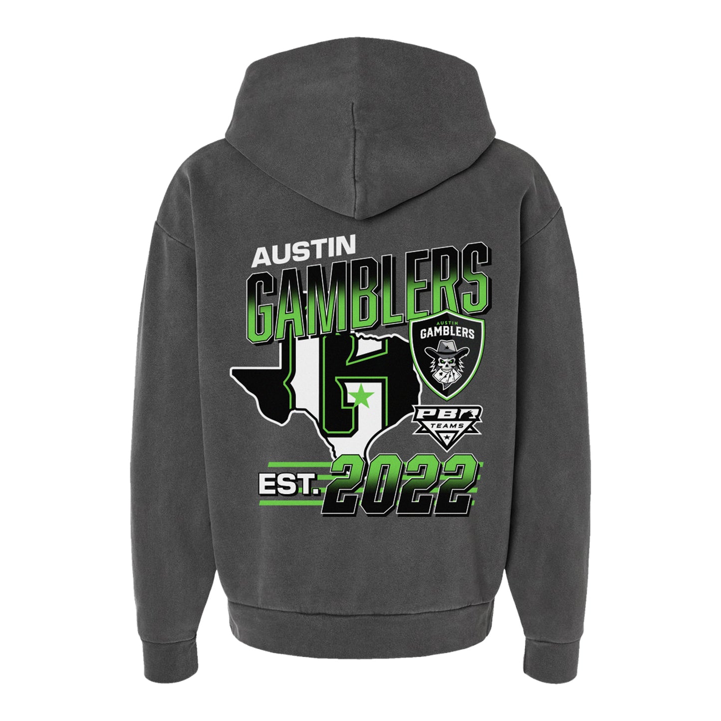 PBR Austin Gamblers est. Sweatshirt - Pigment Black