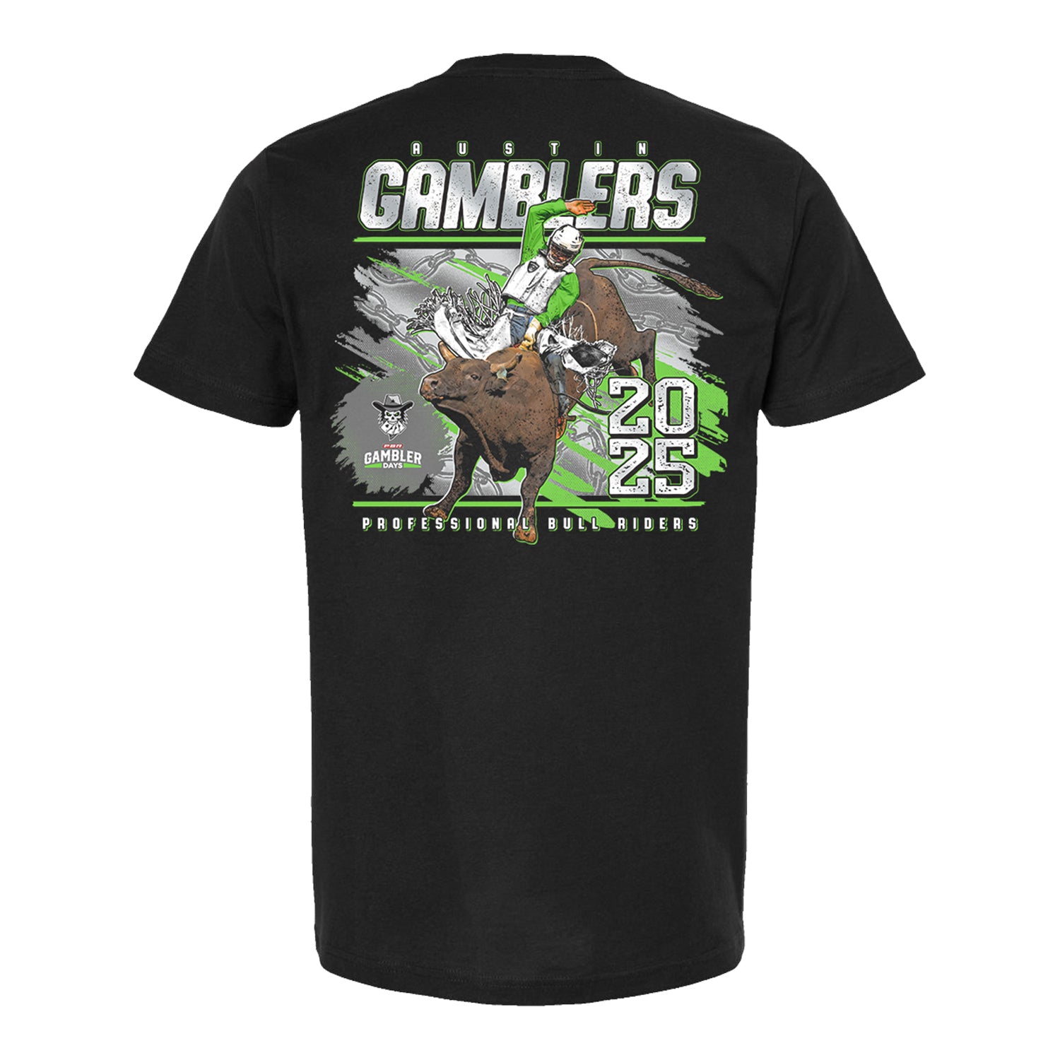 Austin Gamblers 2025 Event T-Shirt - Back View