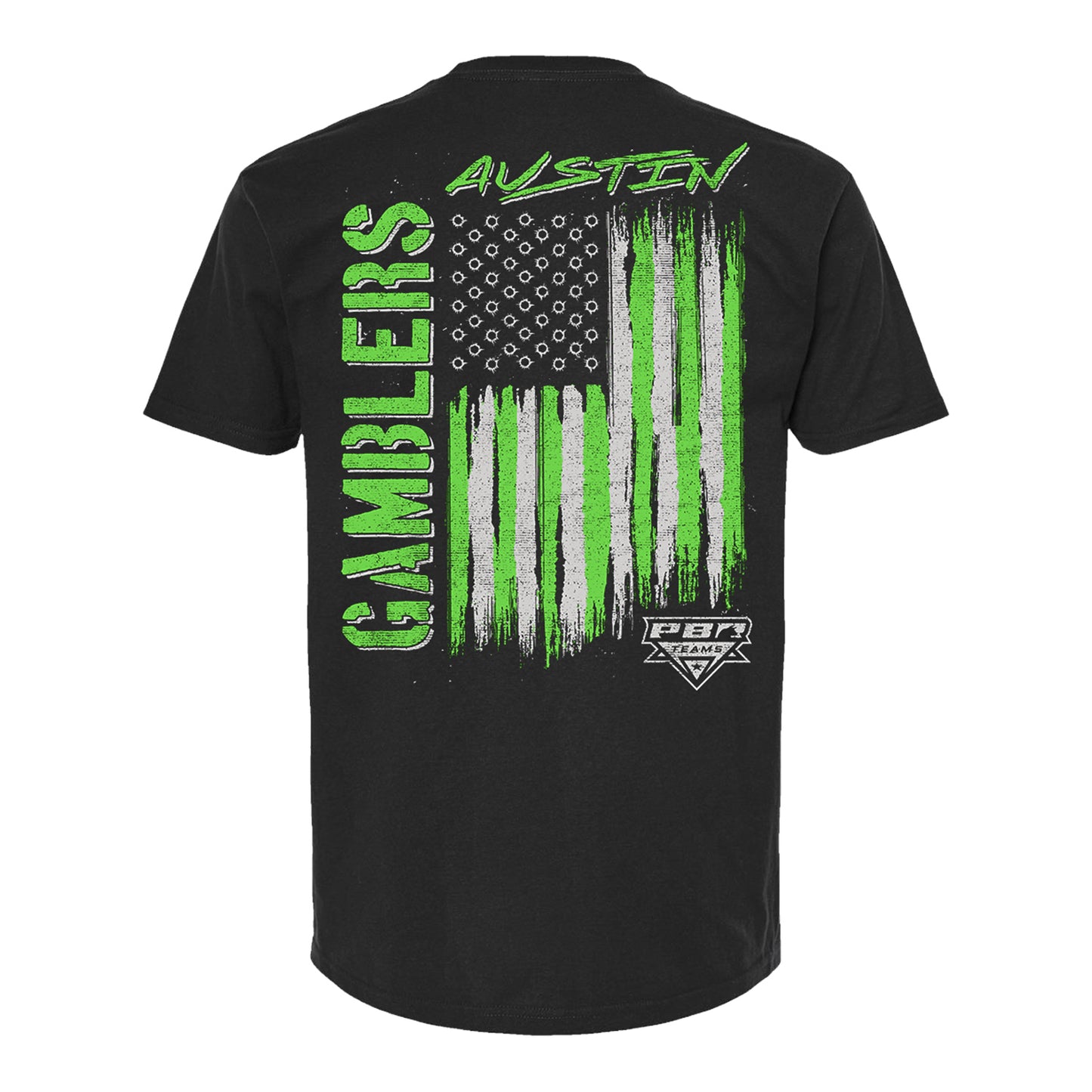PBR Austin Gamblers Flag Pocket T-Shirt - Black