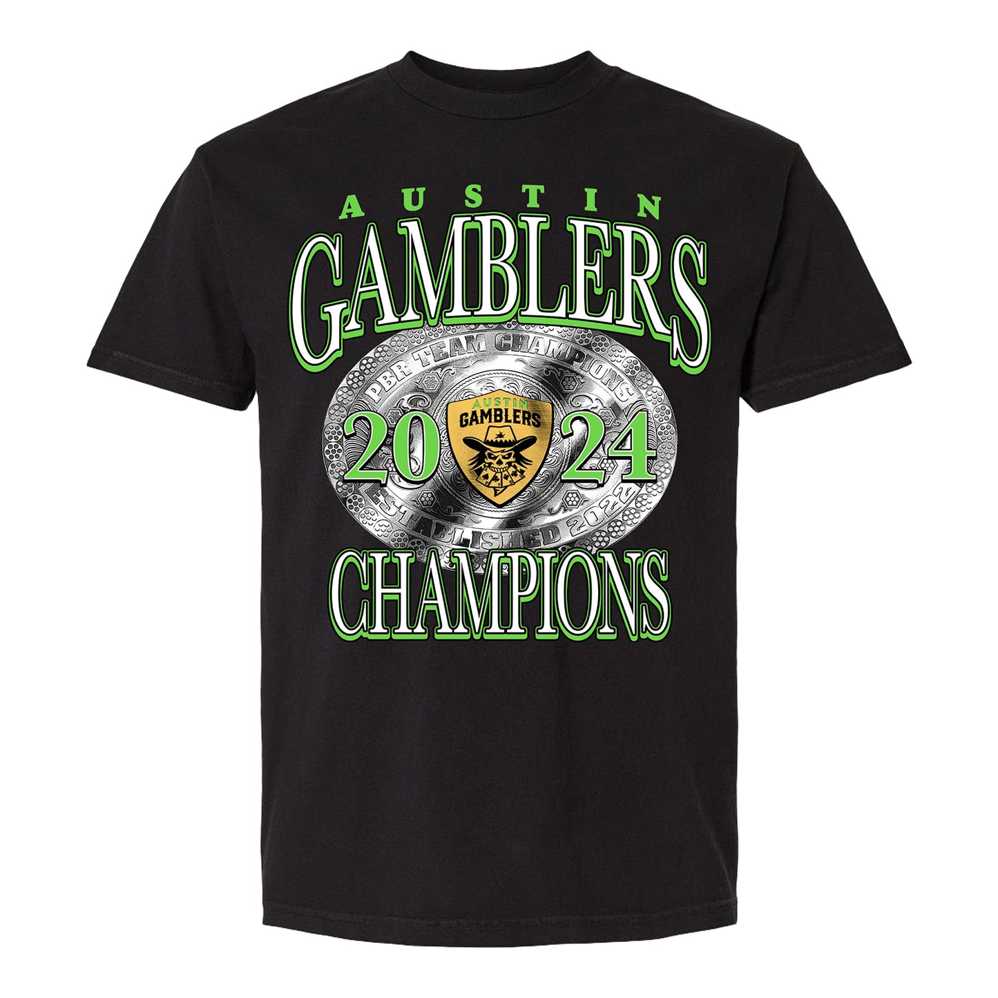 Austin Gamblers 2024 Throwback Champions Shirt - Black