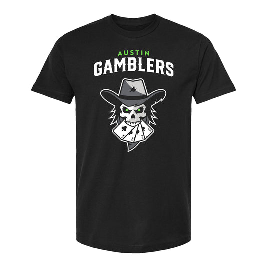 Austin Gamblers Logo T-Shirt - Black