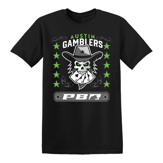 Austin Gamblers Crest T-Shirt - Black
