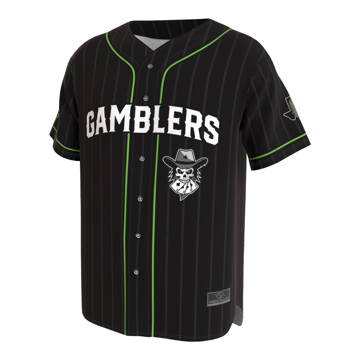 PBR Austin Gambers Baseball Jersey - Black