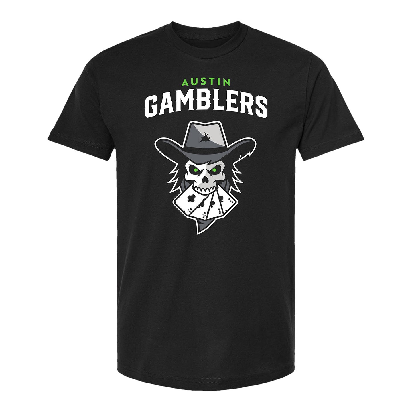 Youth Austin Gamblers Logo T-Shirt - Black