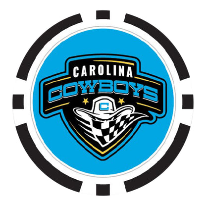 PBR Carolina Cowboys Ball Marker - Team Logo Front View