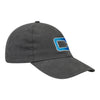 Carolina Cowboys Dad Hat in Charcoal - Angled Right Side View