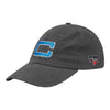 Carolina Cowboys Dad Hat in Charcoal - Angled Left Side View