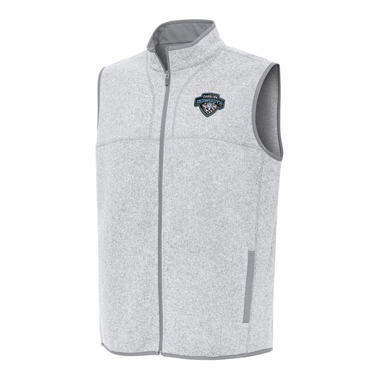 PBR x Antigua Carolina Cowboys Fortune Vest - Light Grey Heather