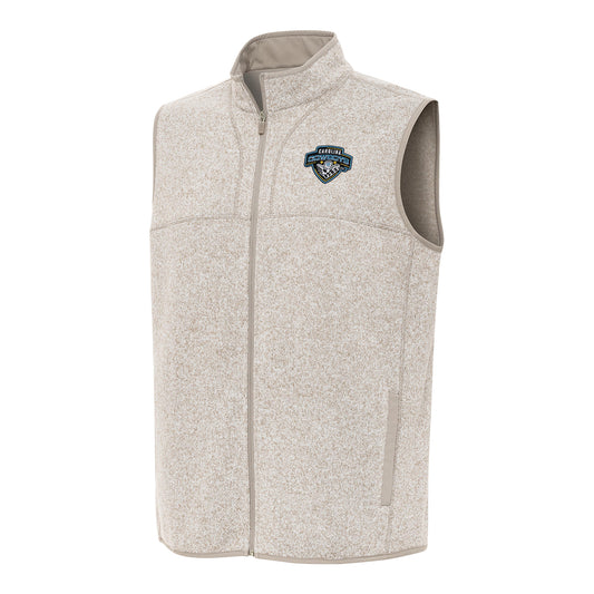 PBR x Antigua Carolina Cowboys Fortune Vest - Oatmeal Heather