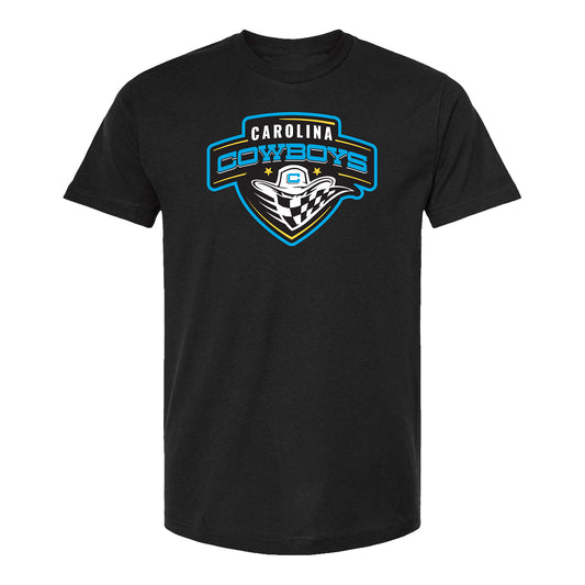 Carolina Cowboys Logo T-Shirt - Black