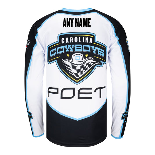 Carolina Cowboys Personalized Jersey - Back View