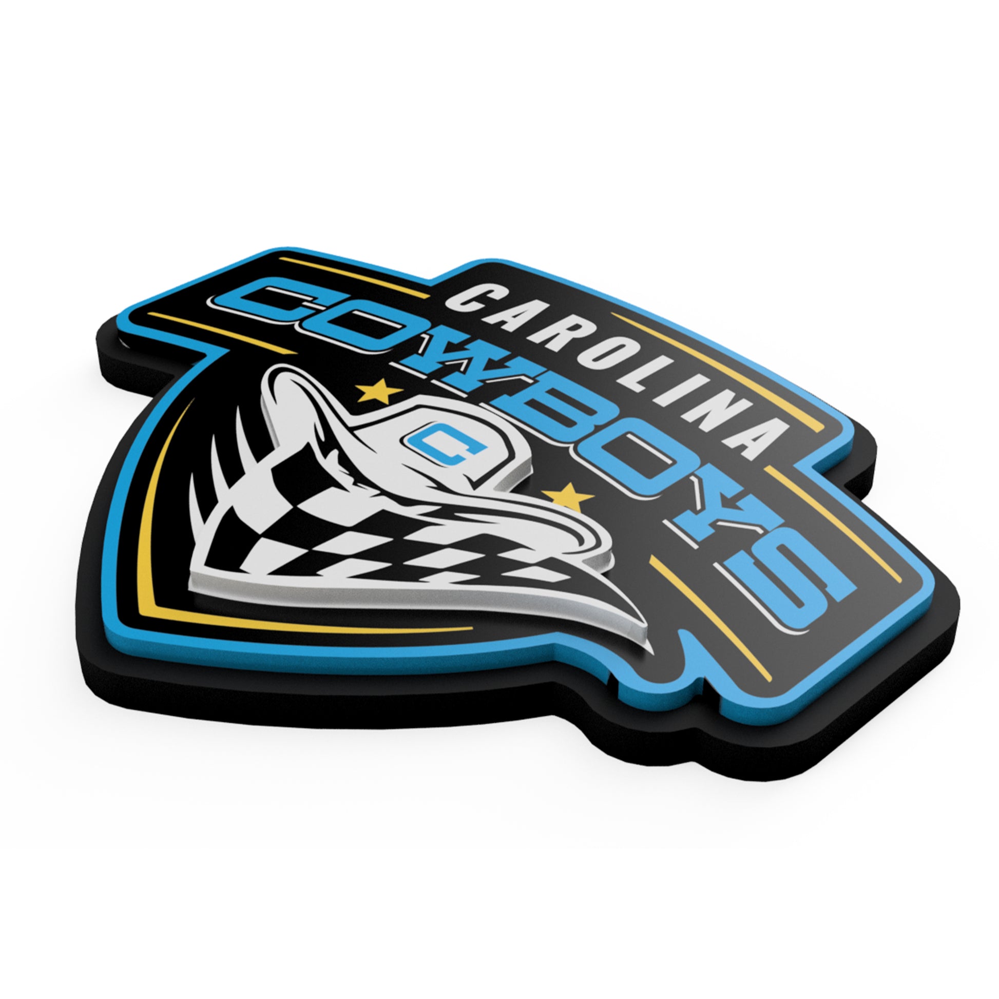 Carolina Cowboys 3D Foam Fan Chain Teal - Pendant