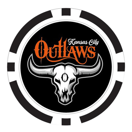 Kansas City Outlaws Ball Marker - Team Logo Front View