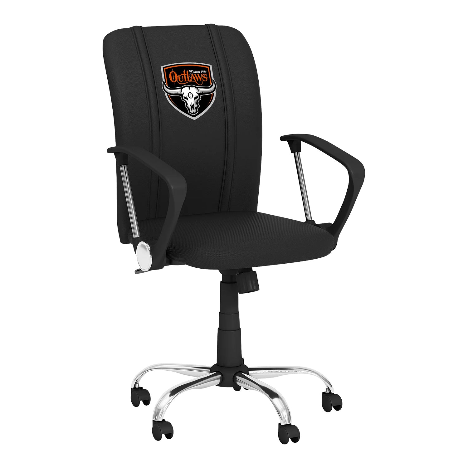 Kansas City Outlaws Curve Task Chair - Angled Front Right View