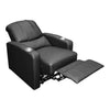 Kansas City Outlaws Stealth Recliner - Fully Reclined Angled Front Right View