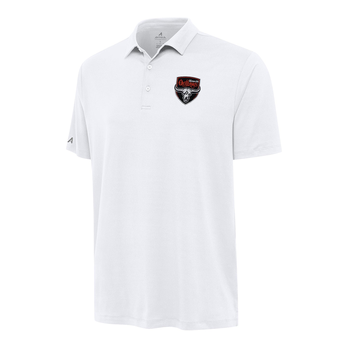 PBR x Antigua Kansas City Outlaws Reprocess Polo - White