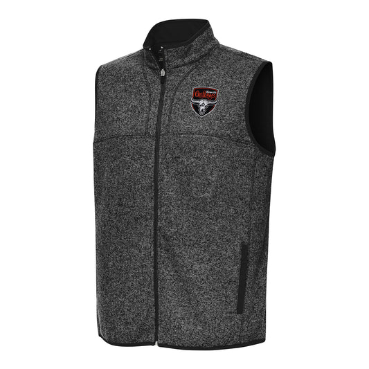 PBR x Antigua Kansas City Outlaws Fortune Vest - Black Heather