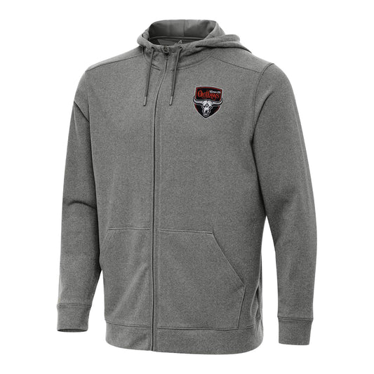 Kansas City Outlaws Effortless Full Zip Hoodie - Front View