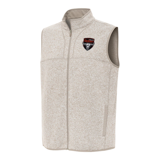 PBR x Antigua Kansas City Outlaws Fortune Vest - Oatmeal Heather