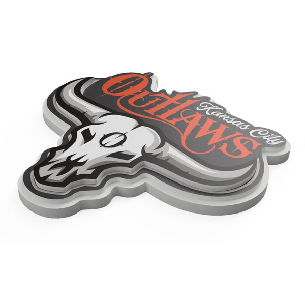 Kansas City Outlaws 3D Foam Fan Chain - Silver