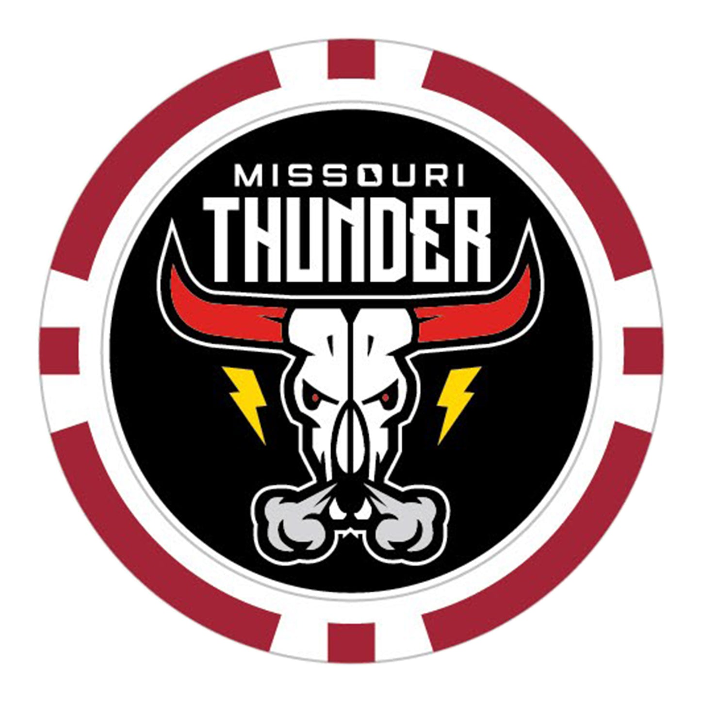 PBR Missouri Thunder Ball Marker - Team Logo Front View
