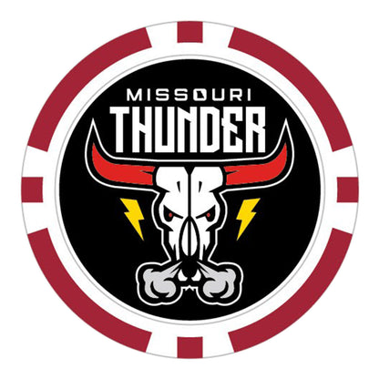 PBR Missouri Thunder Ball Marker - Team Logo Front View
