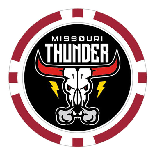 PBR Missouri Thunder Ball Marker - Team Logo Front View